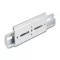 Delock Alumínium beépítő csipesz DIN sínhez 100,0 x 47,8 mm ezüst színű (67148)
