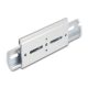Delock Alumínium beépítő csipesz DIN sínhez 100,0 x 47,8 mm ezüst színű