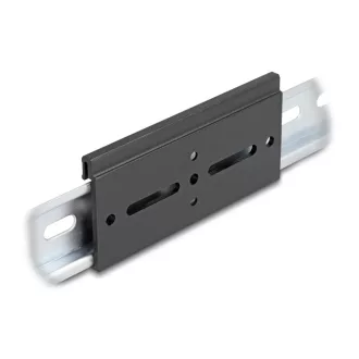   Delock Alumínium beépítő csipesz DIN sínhez 100,0 x 47,8 mm ezüst fekete (67149)