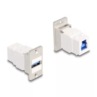   Delock Panel tartó Keystone modul USB 5 Gbps A-típusú USB anya - B-típusú USB anya kúpos (67164)