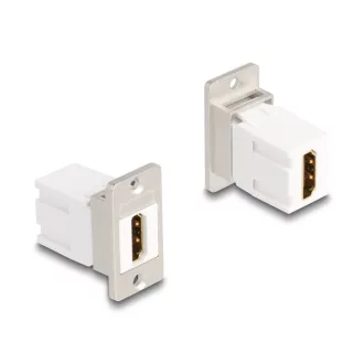   Delock Panel tartó Keystone modul HDMI anya - anya 8K 60 Hz kúpos (67166)