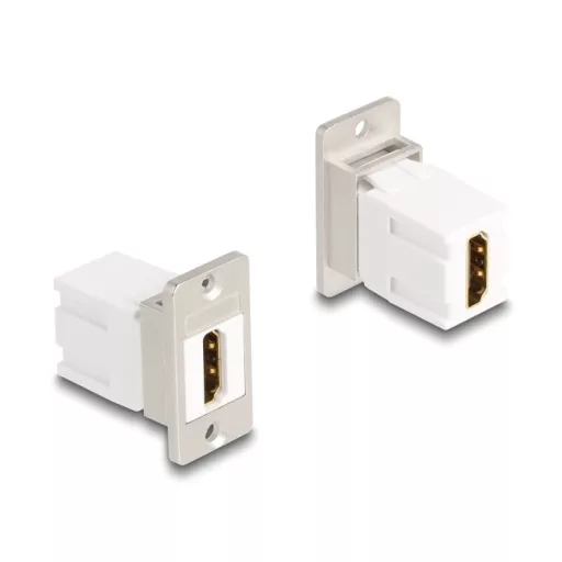 Delock Panel tartó Keystone modul HDMI anya - anya 8K 60 Hz kúpos (67166)