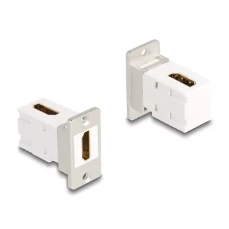   Delock Panel tartó Keystone modul HDMI anya - anya 90 -ban hajlított 8K 60 Hz kúpos (67167)