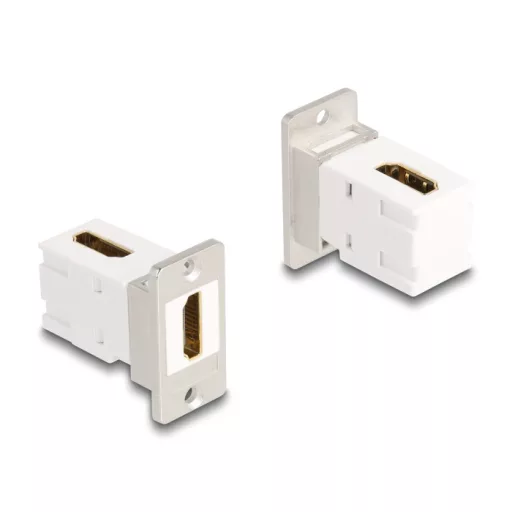 Delock Panel tartó Keystone modul HDMI anya - anya 90 -ban hajlított 8K 60 Hz kúpos (67167)