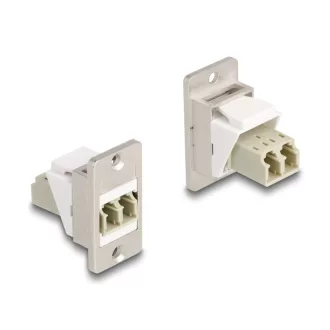   Delock Panel tartó Keystone modul optikai szál LC Duplex anya-anya kúpos (67169)