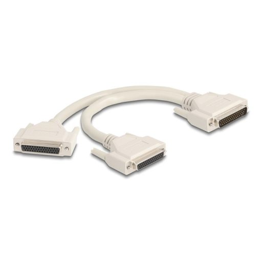 Delock Y osztott kábeles adapter D-Sub HD 44 tűs apa - 2 x D-Sub HD 44 tűs anya csavarokkal 30 cm (67172)