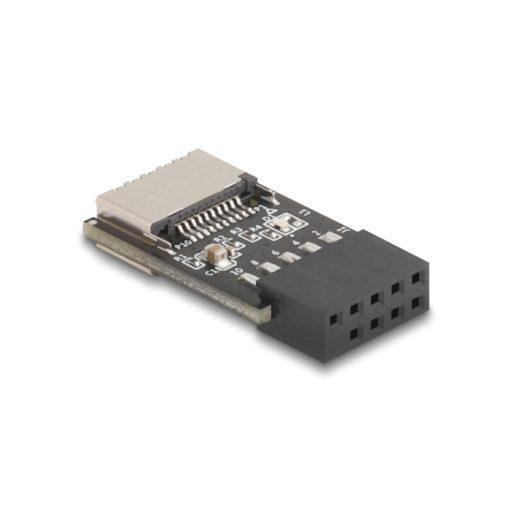 Delock USB 2.0 Adapter tűfejes anya   külső E-típusú, A kulcs USB anya (67175)