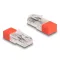 Delock RJ45 apa lezáró rezisztorral 120 Ohm piros (67186)