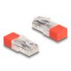 Delock RJ45 apa lezáró rezisztorral 120 Ohm piros (67186)