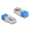 Delock RJ45 apa lezáró rezisztorral 120 Ohm kék (67187)
