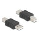 Delock USB 2.0 adapter A-típusú USB apa - B-típusú USB apa