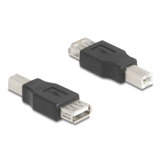   Delock USB 2.0 adapter B-típusú USB apa   A-típusú USB anya (67199)