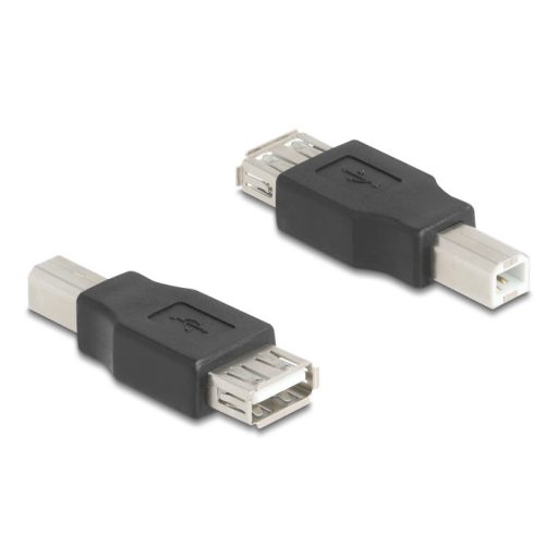 Delock USB 2.0 adapter B-típusú USB apa   A-típusú USB anya (67199)