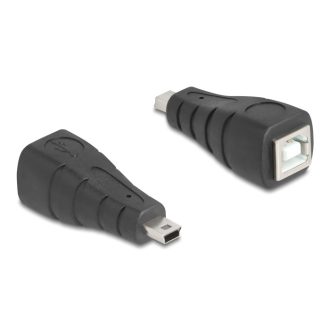  Delock USB 2.0 adapter Mini USB 5 tűs apa   B-típusú USB anya (67200)