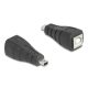 Delock USB 2.0 adapter Mini USB 5 tűs apa   B-típusú USB anya