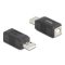 Delock USB 2.0 adapter A-típusú USB apa   B-típusú USB anya (67202)