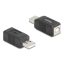 Delock USB 2.0 adapter A-típusú USB apa   B-típusú USB anya (67202)