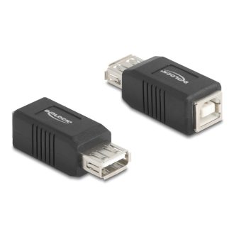   Delock USB 2.0 adapter A-típusú USB anya   B-típusú USB anya (67203)