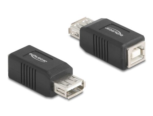 Delock USB 2.0 adapter A-típusú USB anya   B-típusú USB anya