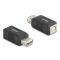 Delock USB 2.0 adapter A-típusú USB anya   B-típusú USB anya (67203)