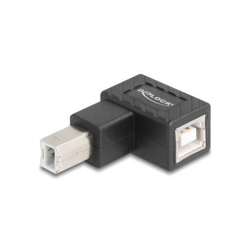 Delock USB 2.0 adapter B-típusú USB apa   B-típusú USB anya 90 -ban felfelé hajlított (67205)