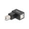 Delock USB 2.0 adapter B-típusú USB apa   B-típusú USB anya 90 -ban felfelé hajlított (67205)