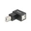 Delock USB 2.0 adapter B-típusú USB apa   B-típusú USB anya 90 -ban felfelé hajlított (67205)
