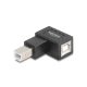 Delock USB 2.0 adapter B-típusú USB apa   B-típusú USB anya 90 -ban jobbra hajlított