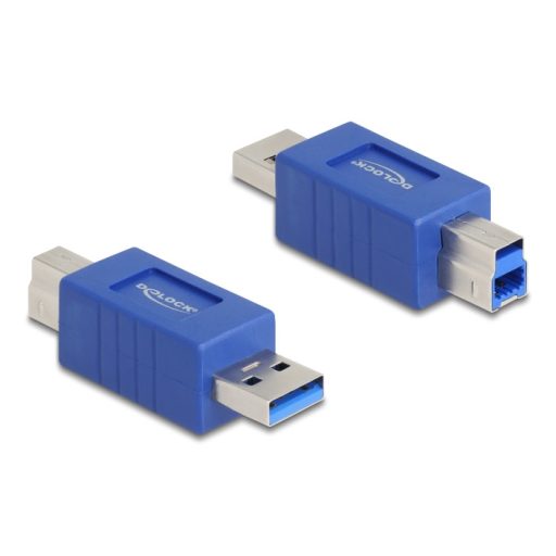 Delock USB 5 Gbps adapter A-típusú USB apa   B-típusú USB apa (elforgatott elrendezés) (67213)