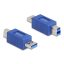 Delock USB 5 Gbps adapter A-típusú USB apa   B-típusú USB apa (elforgatott elrendezés) (67213)