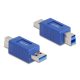 Delock USB 5 Gbps adapter A-típusú USB apa   B-típusú USB apa (elforgatott elrendezés)