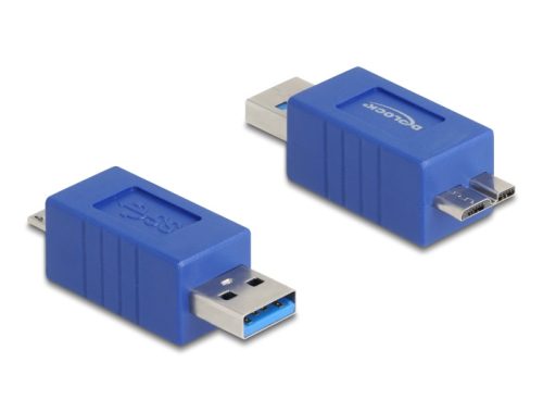 Delock USB 5 Gbps adapter A-típusú USB apa   USB Micro-B apa