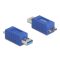 Delock USB 5 Gbps adapter A-típusú USB apa   USB Micro-B apa (67214)