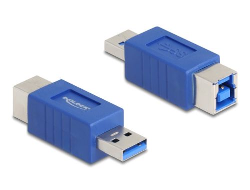 Delock USB 5 Gbps adapter A-típusú USB apa   B-típusú USB anya (elforgatott elrendezés)