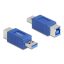 Delock USB 5 Gbps adapter A-típusú USB apa   B-típusú USB anya (elforgatott elrendezés) (67217)