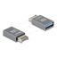 Delock Adapter USB 10 Gbps E-típusú A apa - USB A-típusú anya fém (67230)