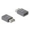 Delock Adapter USB 10 Gbps E-típusú A apa -USB Type-C  anya fém (67234)