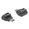 Delock Adapter USB 10 Gbps USB Type-C  csatlakozó   E-típusú A kulcs csatlakozó, fekete színű (67235)