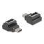 Delock Adapter USB 10 Gbps USB Type-C  csatlakozó   E-típusú A kulcs csatlakozó, fekete színű (67235)