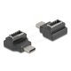 Delock Adapter USB 10 Gbps USB Type-C  csatlakozó   E-típusú A kulcs csatlakozó, fekete színű