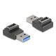 Delock Adapter USB 10 Gbps A-típusú USB csatlakozó   E-típusú A kulcs csatlakozó, fekete színű