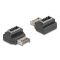 Delock Adapter USB 10 Gbps E-típusú A kulcs apa   anya hajlított (67237)