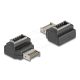 Delock Adapter USB 10 Gbps E-típusú A kulcs apa   anya hajlított