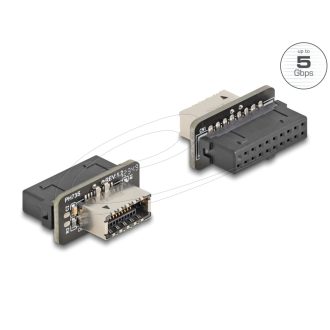   Delock USB 5 Gbps átalakító, tűfejes anya   belső A kulcs anya (67238)