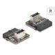 Delock USB 5 Gbps átalakító, tűfejes anya   belső A kulcs anya ívelt