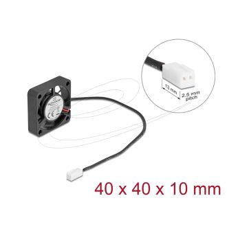   Delock Axiális ventilátor 5 V DC, 40 x 40 x 10 mm fekete (67286)