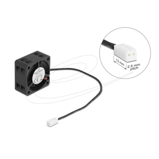 Delock Axiális ventilátor 5 V DC, 40 x 40 x 20 mm fekete (67287)