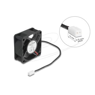   Delock Axiális ventilátor 5 V DC, 60 x 60 x 25 mm fekete (67289)