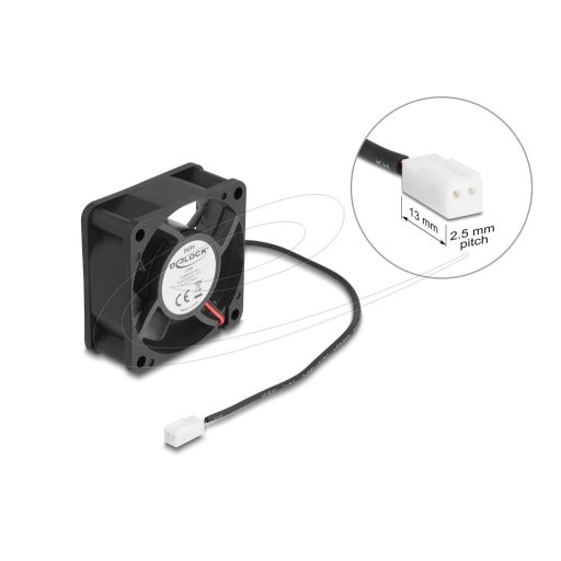 Delock Axiális ventilátor 5 V DC, 60 x 60 x 25 mm fekete (67289)