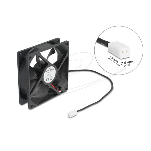 Delock Axiális ventilátor 5 V DC, 92 x 92 x 25 mm fekete (67291)